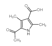 5-acetyl-2,4-dimethyl-1h-pyrrole-3-carboxylic acid Structure