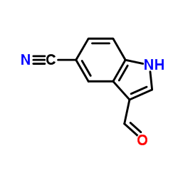 5-氰基吲哚-3-甲醛结构式