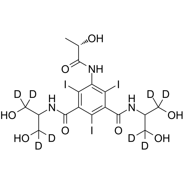 Iopamidol-d8 Structure