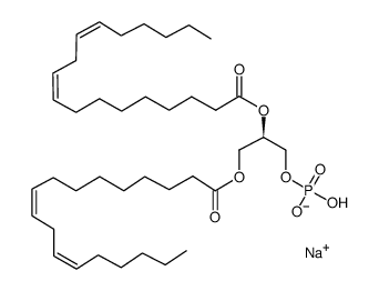 1,2-dilinoleoyl-sn-glycero-3-phosphate(monosodium salt)结构式