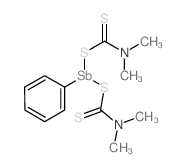 dimethylaminomethanedithioate; phenylantimony结构式