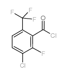 3-氯-2-氟-6-(三氟甲基)苯甲酰氯结构式