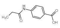 4-(丙酰基氨基)苯甲酸结构式