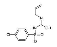 1-(4-chlorophenyl)sulfonyl-3-prop-2-enylurea结构式