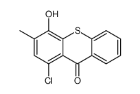 1-chloro-4-hydroxy-3-methylthioxanthen-9-one Structure