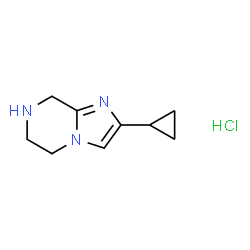 2-环丙基-5,6,7,8-四氢咪唑并[1,2-A]吡嗪盐酸盐结构式