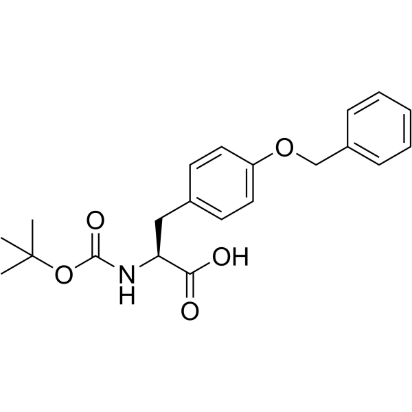 Boc-O-苄基-L-酪氨酸结构式