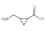 2-氨基甲基环丙烷羧酸结构式