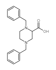 1,4-Dibenzylpiperazine-2-carboxylic Acid Structure