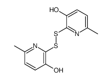 2,2'-Dithiobis(6-methylpyridin-3-ol) Structure