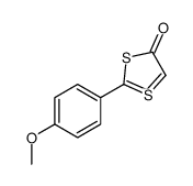 2-(4-Methoxyphenyl)-1,3-dithiol-1-ium-4-olate结构式
