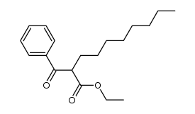 2-benzoyldecanoic acid ethyl ester Structure