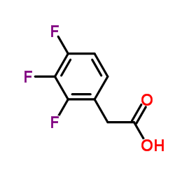(2,3,4-Trifluorophenyl)acetic acid Structure