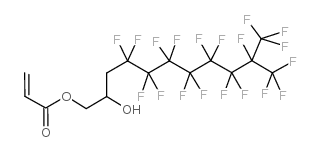 3-(全氟-7-甲基辛基)-2-羟基丙基丙烯酸结构式