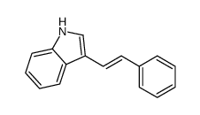 3-(2-phenylethenyl)-1H-indole结构式