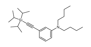 N,N-dibutyl-3-[(triisopropylsilyl)ethynyl]aniline结构式
