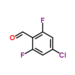4-Chloro-2,6-difluorobenzaldehyde structure