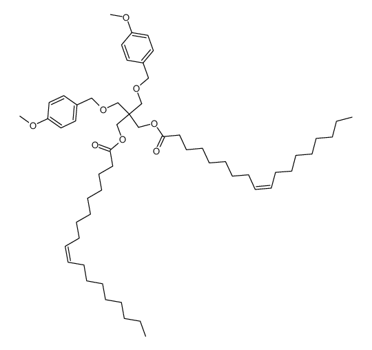 2,2-bis(((4-methoxybenzyl)oxy)methyl)propane-1,3-diyl dioleate结构式