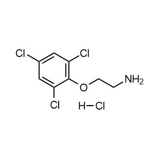2-(2,4,6-三氯苯氧基)乙烷-1-胺盐酸盐结构式
