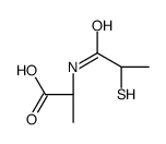 N-(2-巯基-1-氧丙基)-L-丙氨酸结构式