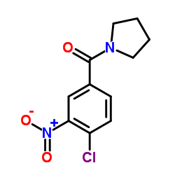 1-[(4-chloro-3-nitrophenyl)carbonyl]pyrrolidine结构式