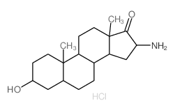 Androstan-17-one,16-amino-3-hydroxy-, hydrochloride, (3a,5a,16b)- (9CI) Structure