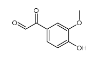 3-methoxy-4-hydroxyphenylglyoxal结构式