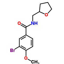 3-Bromo-4-methoxy-N-(tetrahydro-2-furanylmethyl)benzamide Structure