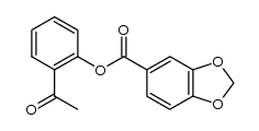 2-acetylphenyl benzo[d][1,3]dioxole-5-carboxylate Structure