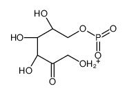 hydroxy-oxo-[(2R,3S,4R)-2,3,4,6-tetrahydroxy-5-oxohexoxy]phosphanium结构式