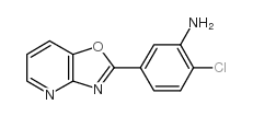 2-氯-5-噁唑并[4,5-b]吡啶-2-苯胺结构式