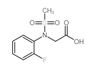 N-(2-FLUOROPHENYL)-N-(METHYLSULFONYL) GLYCINE Structure