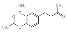 [2-methoxy-4-(3-oxobutyl)phenyl] acetate structure