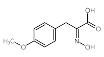 (2Z)-2-hydroxyimino-3-(4-methoxyphenyl)propanoic acid结构式