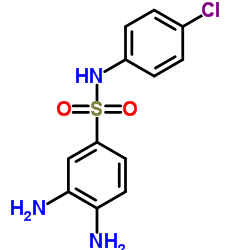 3,4-DIAMINO-N-(4-CHLORO-PHENYL)-BENZENESULFONAMIDE结构式