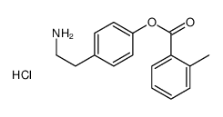 [4-(2-aminoethyl)phenyl] 2-methylbenzoate,hydrochloride Structure