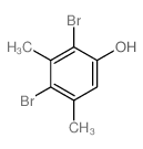 2,4-dibromo-3,5-dimethyl-phenol结构式