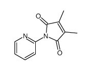 3,4-dimethyl-N-(2-pyridyl)maleinimid Structure