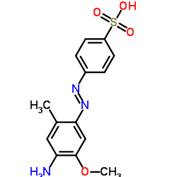 4-[(4-Amino-5-methoxy-2-methylphenyl)azo]benzenesulfonic acid Structure