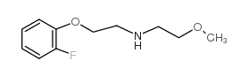 2-(2-氟苯氧基)-N-(2-甲氧基乙基)乙胺结构式