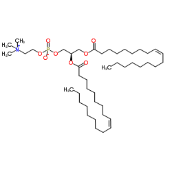 1,2-二油酰基-sn-甘油-3-磷酸胆结构式