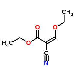 (2Z)-ethyl 2-cyano-3-ethoxyacrylate结构式