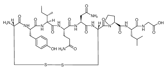 Oxytocin (free acid) structure