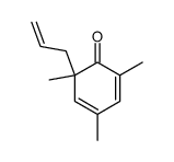 2-allyl-2,4,6-trimethylcyclohexa-3,5-dien-1-one结构式