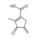 (9ci)-2-甲基-4-亚甲基-3-氧代-1-环戊烯-1-羧酸结构式