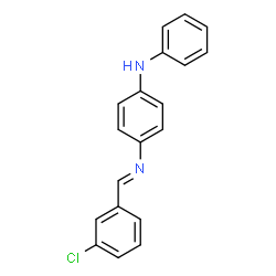 N-(3-chlorobenzylidene)-N'-phenyl-1,4-benzenediamine结构式