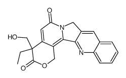 4-ethyl-4-hydroxymethyl-1,8-dihydro-4H-pyrano[4',3':7,8]indolizino[1,2-b]quinoline-3,6-dione结构式