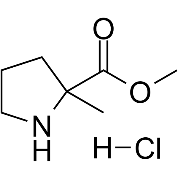 2-甲基吡咯烷-2-羧酸甲酯盐酸盐结构式