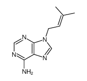 9-(3-Methyl-2-butenyl)-9H-purin-6-amine结构式