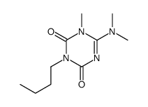 3-butyl-6-(dimethylamino)-1-methyl-1,3,5-triazine-2,4-dione Structure